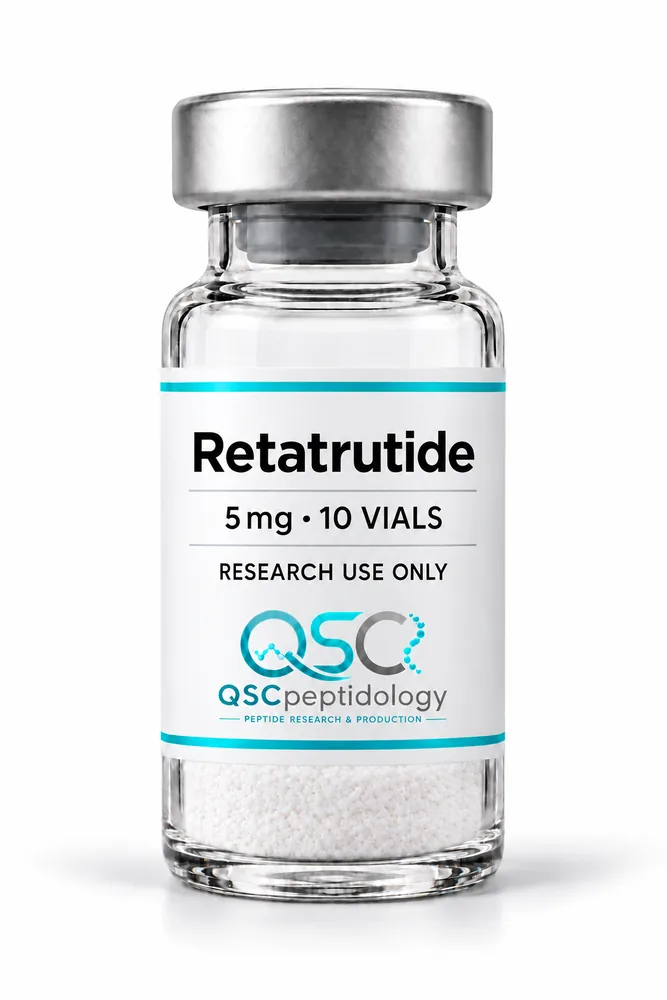 Retatrutide 5mg (عبوة بها 10 قارورة) QSC Peptidology
